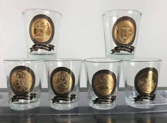 Australian Souvenir Drinking Shot Glasses