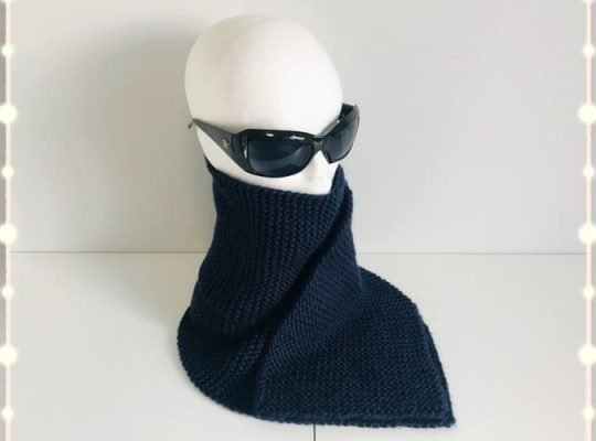 Handmade Knitted Scarf for Man