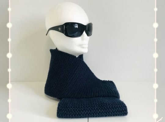 Handmade Knitted Scarf for Man