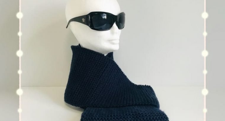 Handmade Knitted Scarf for Man