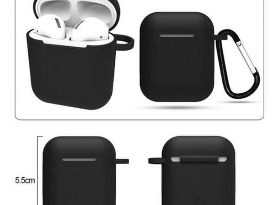 Black Silicone Case Cover for Apple AirPods