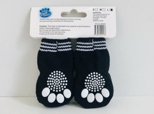 Non Slip Black Pet Socks